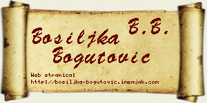 Bosiljka Bogutović vizit kartica